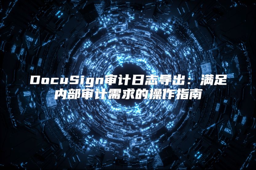 DocuSign審計(jì)日志導(dǎo)出：滿足內(nèi)部審計(jì)需求的操作指南